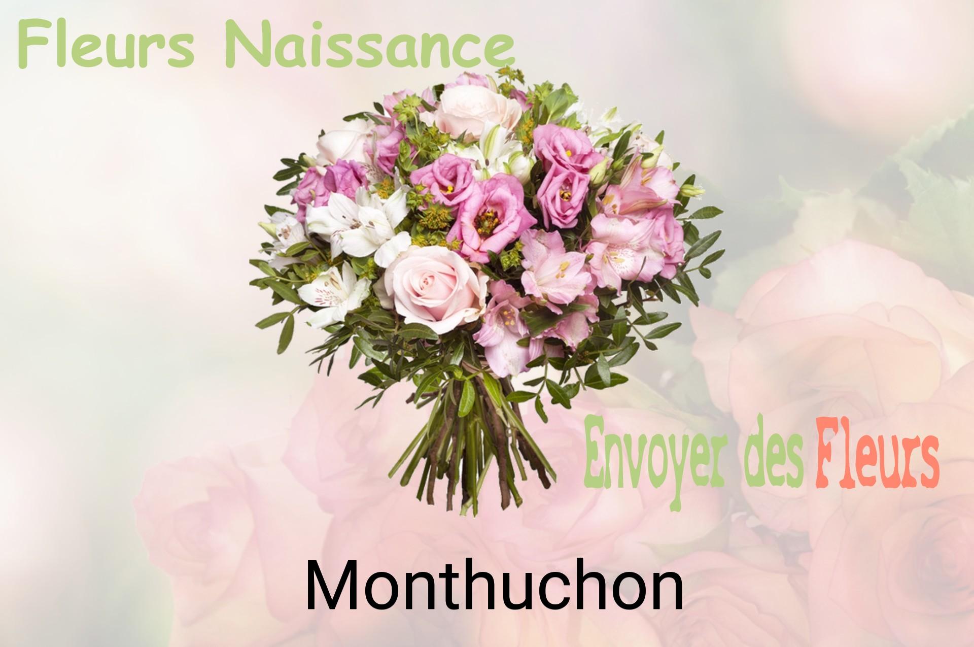 Bouquet de fleurs de naissance livré à Monthuchon